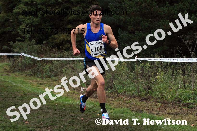 Senior Men, 2022 National Cross Country Relays, Berry Hill Park, Mansfield.  Photo: David T. Hewitson/Sports for All Pics